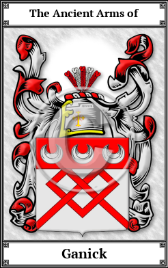 Ganick Family Crest Download (JPG)  Book Plated - 150 DPI