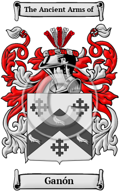 Ganón Family Crest Download (JPG) Heritage Series - 300 DPI