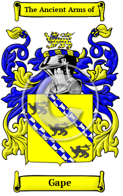 Gape Family Crest/Coat of Arms