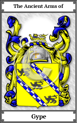 Gype Family Crest Download (JPG)  Book Plated - 150 DPI