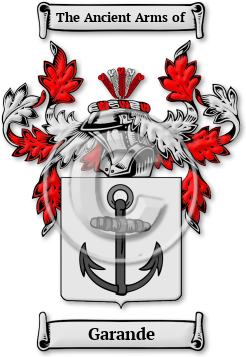 Garande Family Crest Download (jpg) Legacy Series - 150 DPI