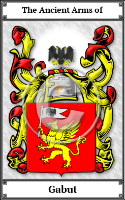 Gabut Family Crest Download (JPG)  Book Plated - 150 DPI