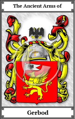 Gerbod Family Crest Download (JPG) Book Plated - 600 DPI