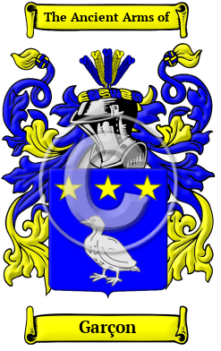 Garçon Family Crest Download (JPG) Heritage Series - 300 DPI