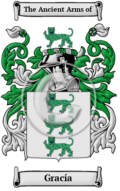 Gracía Family Crest Download (JPG) Heritage Series - 300 DPI