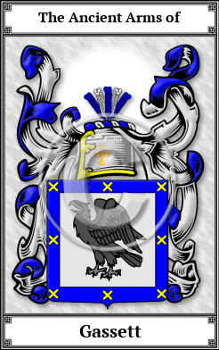 Gassett Family Crest Download (JPG)  Book Plated - 150 DPI