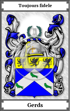 Gerds Family Crest Download (JPG) Book Plated - 600 DPI