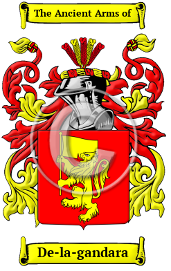 De-la-gandara Family Crest Download (JPG) Heritage Series - 300 DPI