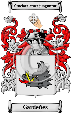 Gardeñes Family Crest Download (JPG) Heritage Series - 600 DPI