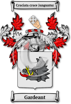 Gardeant Family Crest Download (jpg) Legacy Series - 150 DPI
