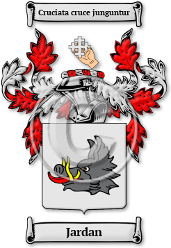 Jardan Family Crest Download (jpg) Legacy Series - 150 DPI