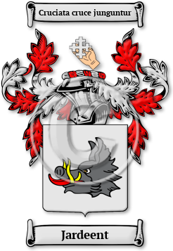 Jardeent Family Crest Download (jpg) Legacy Series - 150 DPI