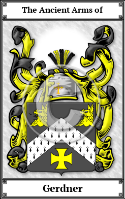 Gerdner Family Crest Download (JPG)  Book Plated - 150 DPI