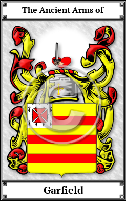 Garfield Family Crest Download (JPG)  Book Plated - 150 DPI