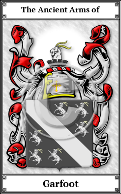 Garfoot Family Crest Download (JPG)  Book Plated - 150 DPI