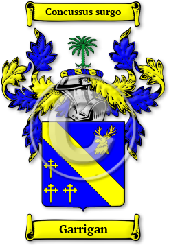 Garrigan Family Crest Download (jpg) Legacy Series - 150 DPI