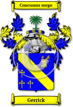 Gerrick Family Crest Download (jpg) Legacy Series - 150 DPI