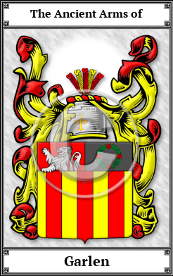 Garlen Family Crest Download (JPG)  Book Plated - 150 DPI