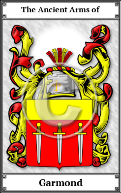 Garmond Family Crest Download (JPG)  Book Plated - 150 DPI