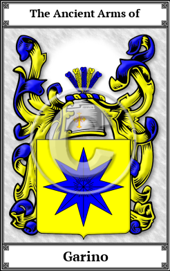 Garino Family Crest Download (JPG)  Book Plated - 150 DPI