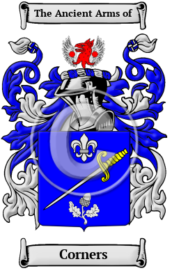 Corners Family Crest/Coat of Arms