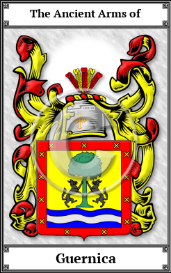 Guernica Family Crest Download (JPG)  Book Plated - 150 DPI