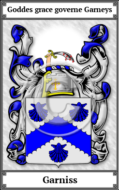Garniss Family Crest Download (JPG)  Book Plated - 150 DPI
