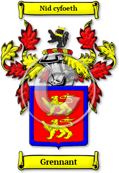 Grennant Family Crest Download (jpg) Legacy Series - 150 DPI