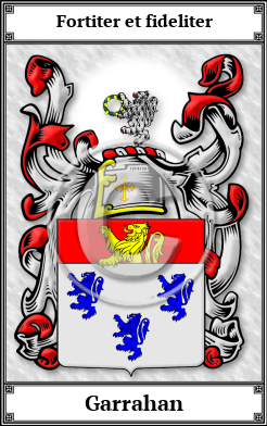 Garrahan Family Crest Download (JPG)  Book Plated - 150 DPI