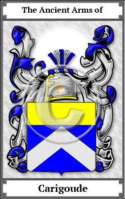 Carigoude Family Crest Download (JPG)  Book Plated - 150 DPI