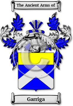 Garriga Family Crest Download (JPG) Legacy Series - 600 DPI