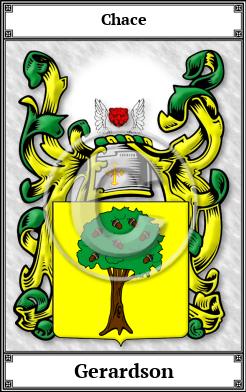 Gerardson Family Crest Download (JPG)  Book Plated - 150 DPI