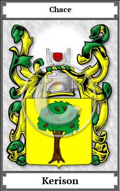 Kerison Family Crest Download (JPG)  Book Plated - 150 DPI