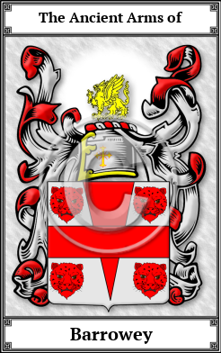Barrowey Family Crest Download (JPG) Book Plated - 600 DPI