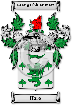Hare Family Crest Download (JPG) Legacy Series - 600 DPI