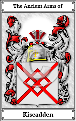 Kiscadden Family Crest Download (JPG)  Book Plated - 150 DPI