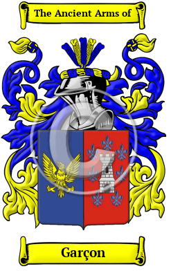 Garçon Family Crest Download (JPG) Heritage Series - 300 DPI