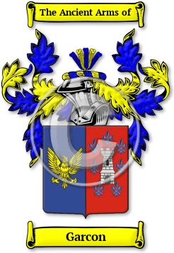 Garcon Family Crest Download (jpg) Legacy Series - 150 DPI
