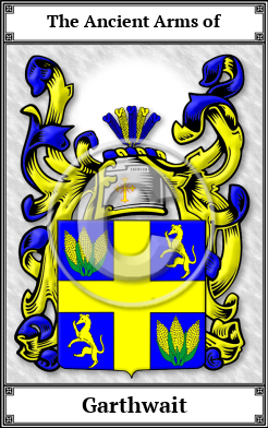 Garthwait Family Crest Download (JPG) Book Plated - 600 DPI
