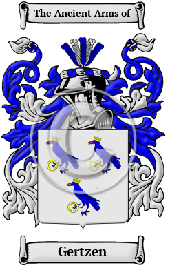 Gertzen Family Crest Download (JPG) Heritage Series - 600 DPI