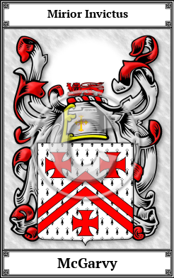 McGarvy Family Crest Download (JPG) Book Plated - 600 DPI