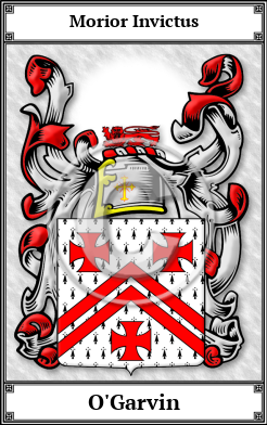 O'Garvin Family Crest Download (JPG)  Book Plated - 150 DPI