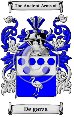 De garza Family Crest Download (JPG) Heritage Series - 300 DPI