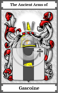 Gascoine Family Crest Download (JPG) Book Plated - 300 DPI