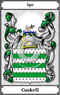 Gaskell Family Crest Download (JPG)  Book Plated - 150 DPI