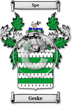 Geske Family Crest Download (jpg) Legacy Series - 150 DPI