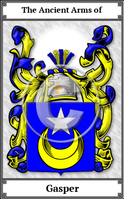 Gasper Family Crest Download (JPG)  Book Plated - 150 DPI