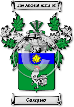 Gasquez Family Crest Download (jpg) Legacy Series - 150 DPI