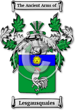 Lesgausquaies Family Crest Download (jpg) Legacy Series - 150 DPI