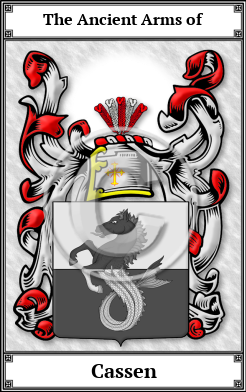 Cassen Family Crest Download (JPG)  Book Plated - 150 DPI